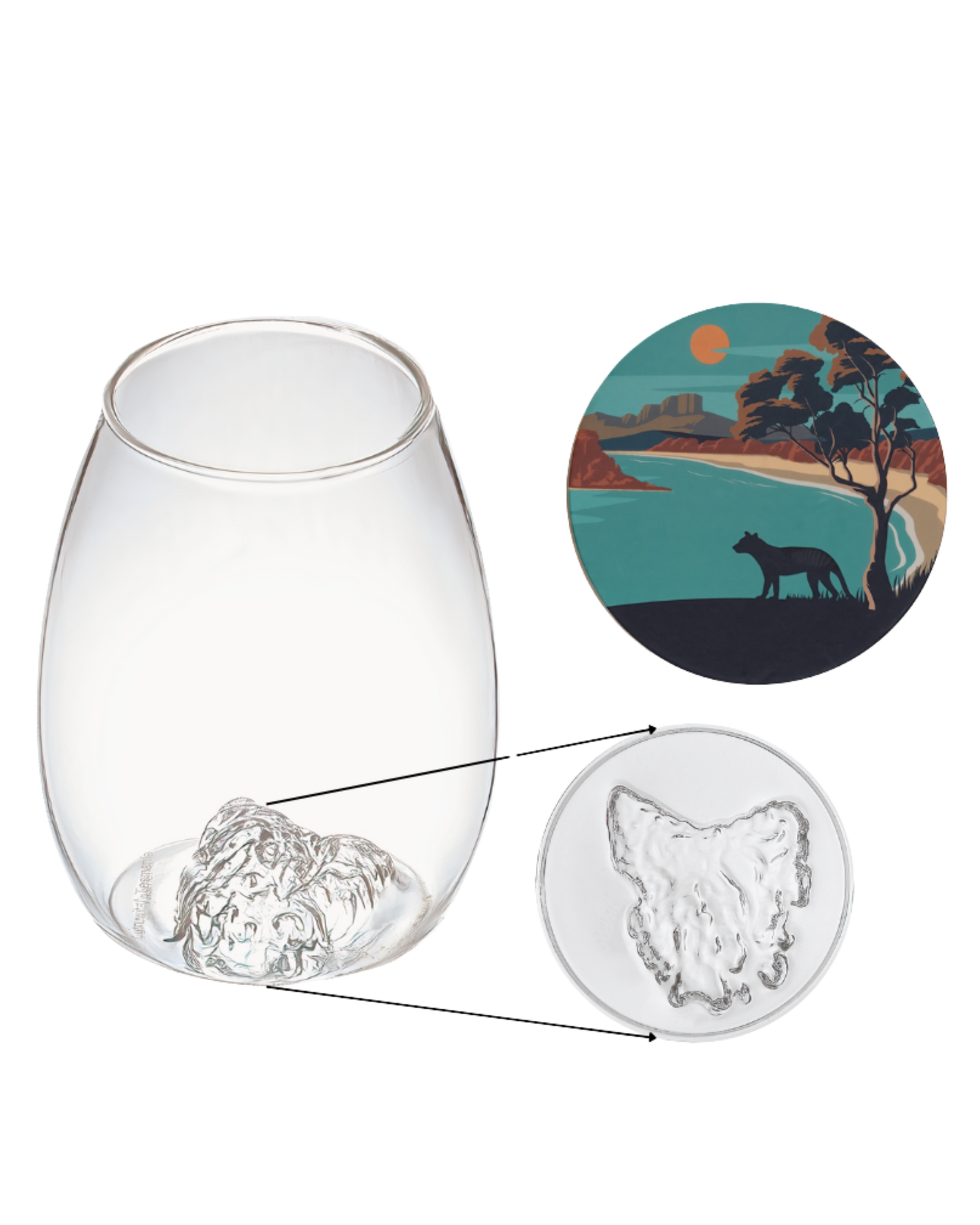 Uprising Tasmanian Stemless Wine Glass