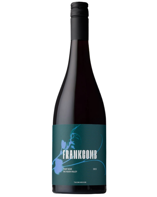 Frankcombe Pinot Noir Wine bottle picture with a blue label