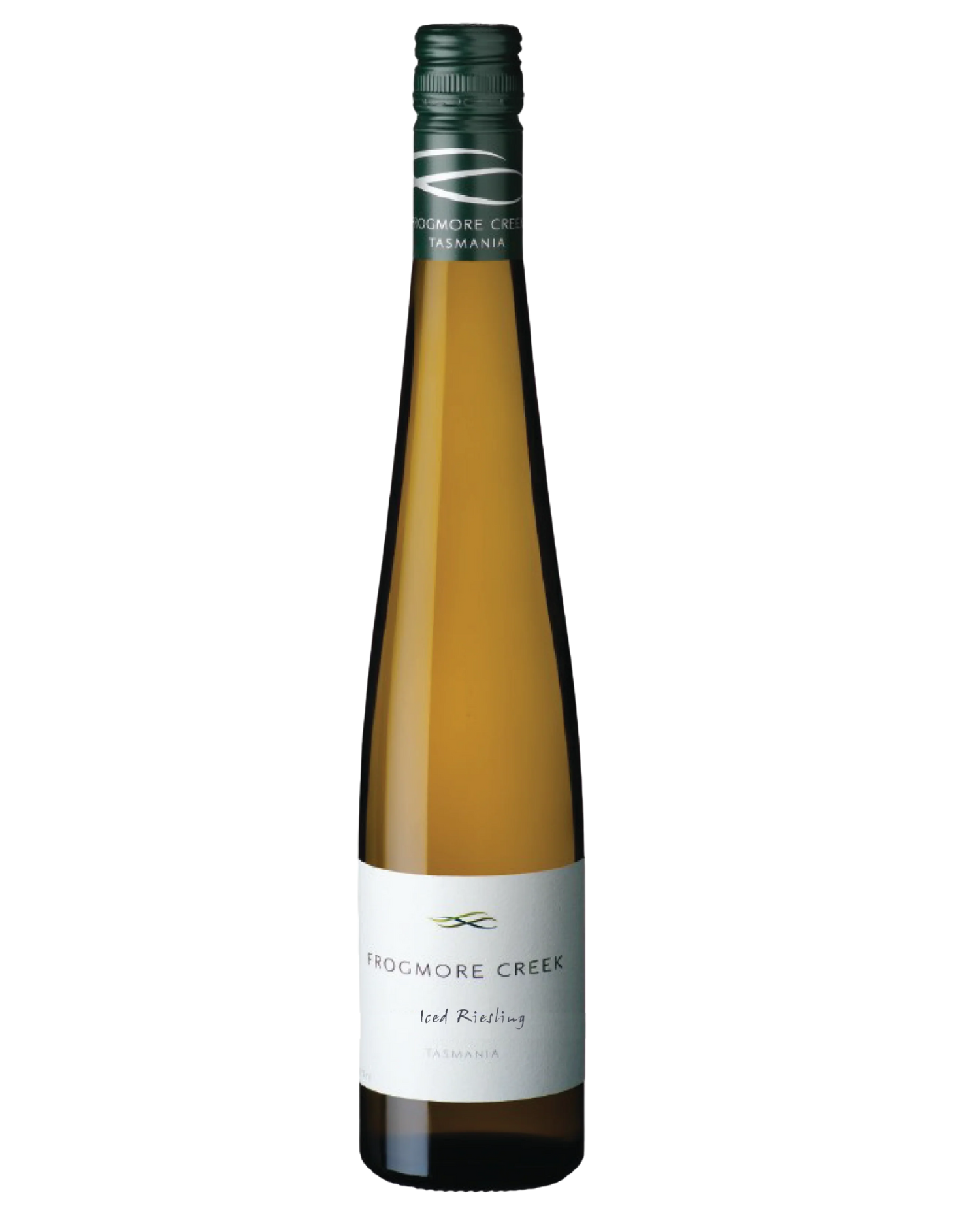 Frogmore Iced Riesling with simple white label and green writting 