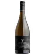 Ghost Rock Savignon Blanc with black and grey label and sliver writing 