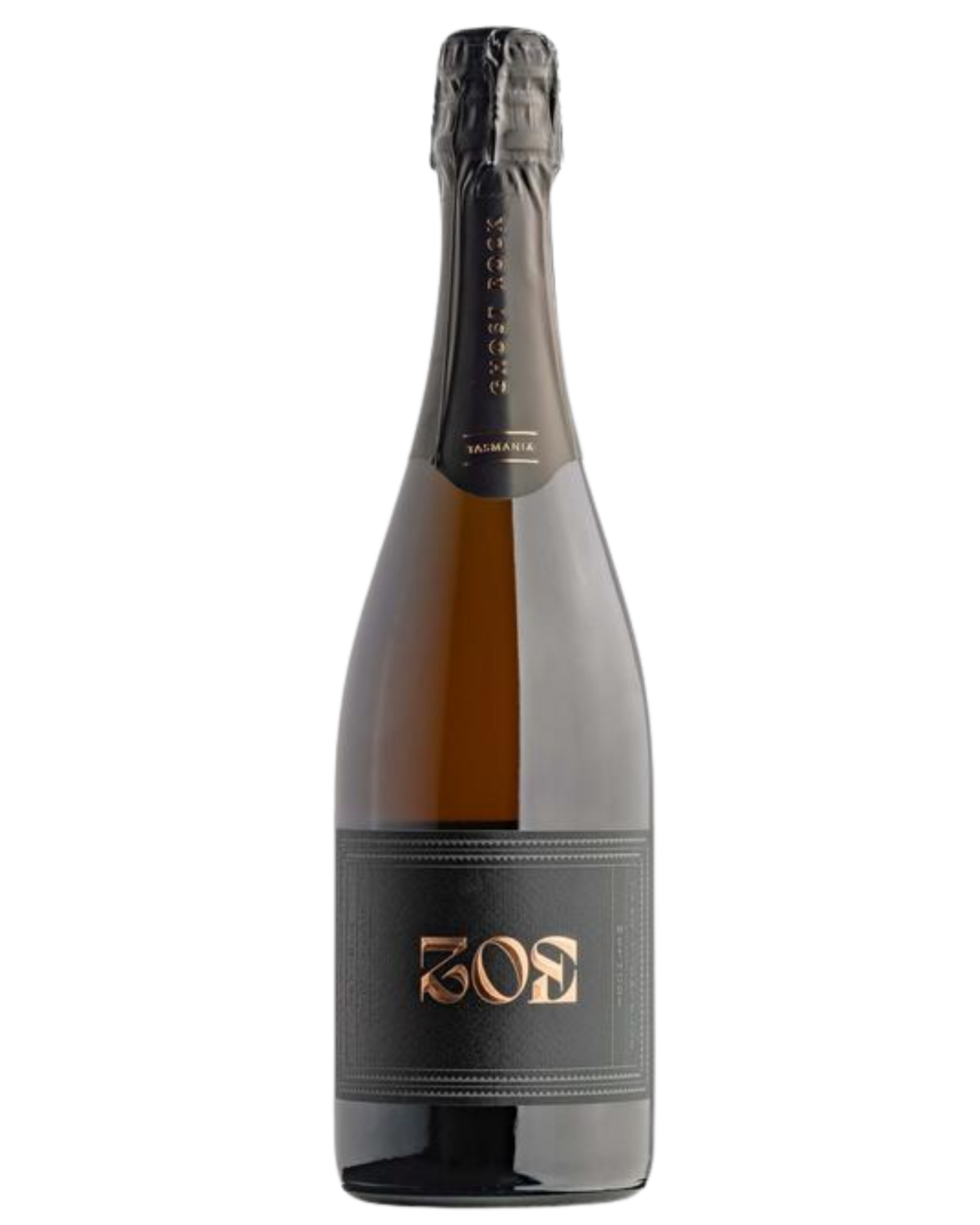 Ghost Rock Zoe sparkling rose with black label and metallic writting