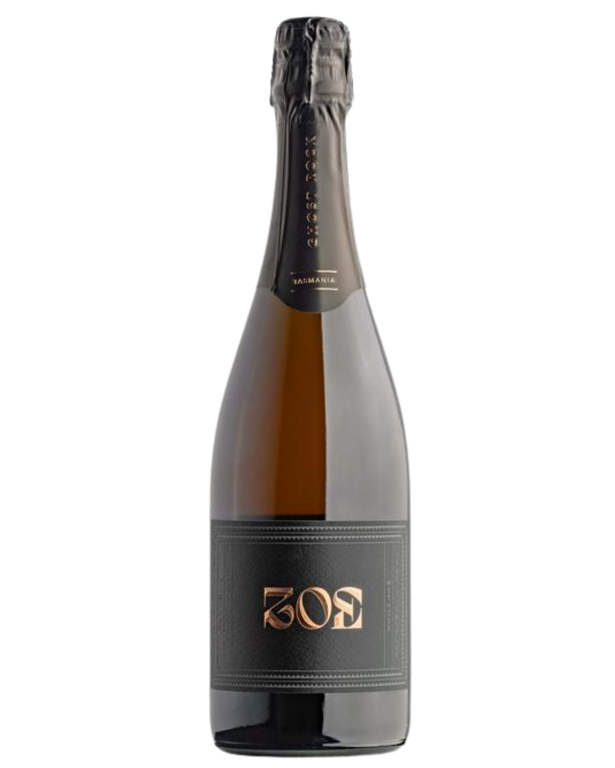 Ghost Rock Zoe sparkling rose with black label and metallic writting