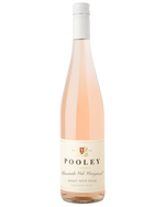 Bottle of Pooley Pinot Noir Rosé on a white background