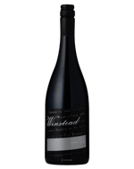 winstead Lot 7 Pinot Noir with black label and sliver strip with white writing 
